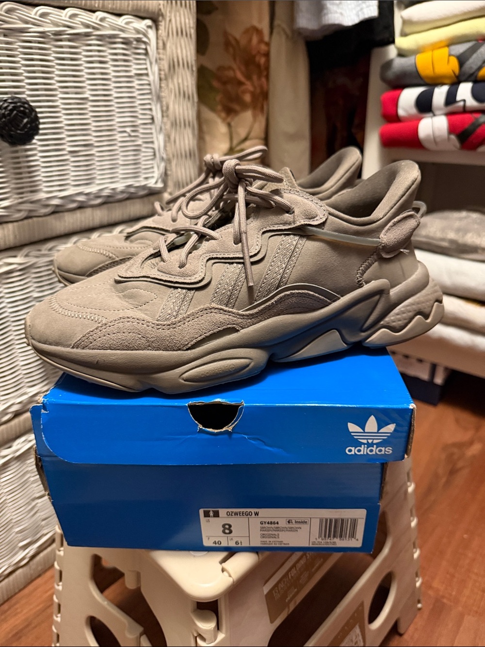 Women’s Ozweego Sneakers — Taupe